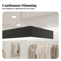 Adjustable Color Temperature Shadowless Ceiling Light High Brightness Studio Fill Light Wide Irradiation Area Suspended Ceiling Lamp Ultra-Thin Design for Live Streamers, Content Creators, Showroom Managers, Retail Shop, Hair Salon
