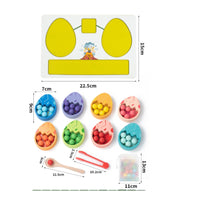 Dinosaur Egg Toy Multicolor Number Matching Plaything Shade Sorting Preschool Activity for Kids, Classroom