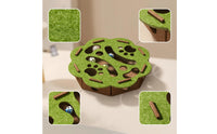 Cat Puzzle Maze with Bell Balls Hide and Seek Felt Cat Maze Toy Mental for Cats, Kittens