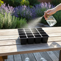 16 Cells Starter Tray Reusable Square Cells Propagation Tray Seedling Starter Pots for Greenhouse, Balcony