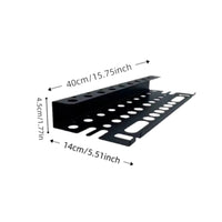 Angled Wall-Mounted Tool Rack Heavy Duty Perforated Tool Organizer High Load Bearing Garage Storage Easy Installation for Workshop