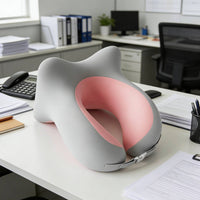 Ergonomic Design Office Rest Pillow Breathable Material U-Shaped Neck Pillow Portable Memory Foam Neck Support Lightweight for Students, Travelers, Car