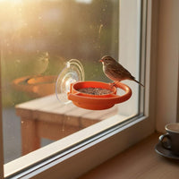 Easy to Clean Suction Cup Bird Feeder Window Bird Feeder for Nature Lovers, Balcony, Patio, Backyard
