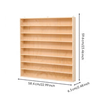Toy Car Display  Model Car Display Shelf Low Profile Storage Rack with Compartments for Collectors, Bedroom