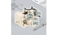 Plastic Housing Refrigerator Compressor Starter Metal Terminals PTC Compressor Starter Spade Terminals Refrigerator PTC Relay Mounting Base