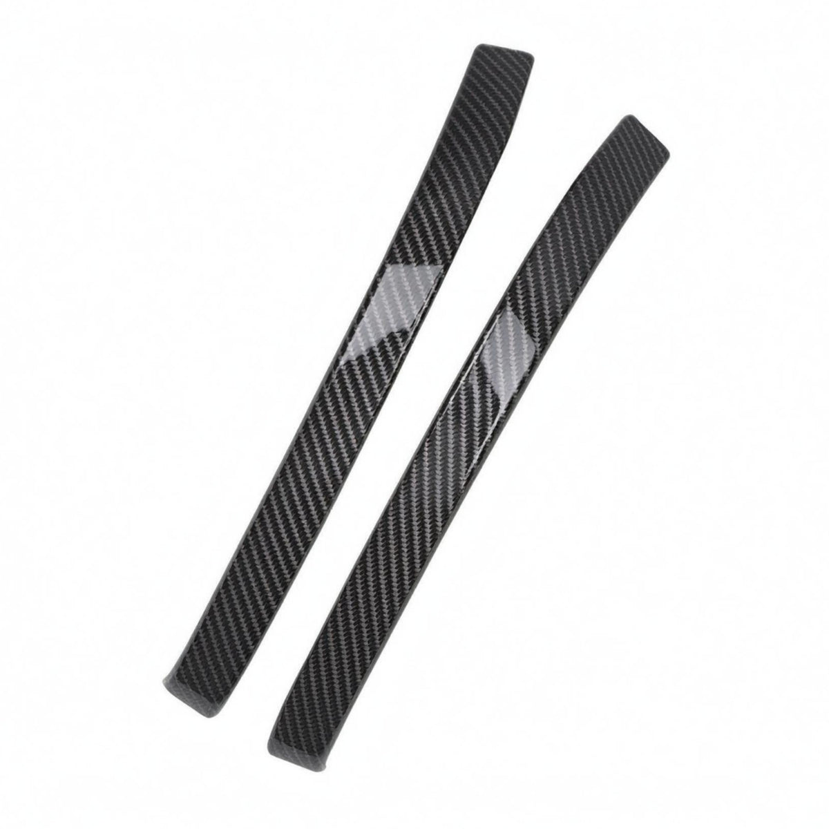 2 Pieces Slim Anti-Collision Mirror Strip Two-Piece Side Mirror Cover Strip Impact Absorbing Car Accessory