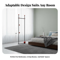 Freestanding Valet Space-Saving Garment Rack Minimalist Design Clothes Stand for Homeowners, Apartment Dwellers, Living Room, Entryway