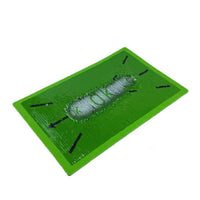 Portable Sequin Golf Hitting Mat Sturdy Rubber Base Golf Swing Path Mat Non-Slip Swing Path Analyzer Shock Absorbing for Golfers, Beginners, Home