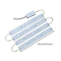LED Light Strip Assembly Double-Row Light Bar Assembly LED Bar Module Round Lens Covers Driver Module White