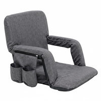 Lumbar Support Adjustable Floor Lounger Comfortable Cushioning Adjustable Lounger with Armrests Padded Cushion Lazy Sofa Foldable Design for New Mothers, Pregnant Women, Nursing, Tatami Room, Bedroom, Watching TV