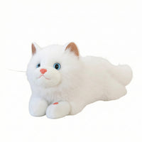 Soft Animal Cat Fuzzy Stuffed Cat Soft Toy for Bedtime, Playroom