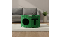 Scratch Resistant Felt Cat Cave Claw-Friendly Felt Cat Condo Space-Saving Pet Furniture For Multiple Cats