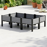 Plant Pots Outdoor Planter Box with Legs, Flower Box for Vegetable Growing, Floor Standing Home Gardening Balcony Garden Decor
