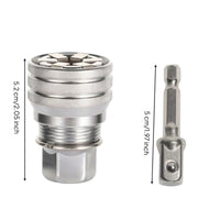 Self-Adjusting Adjustable Socket Hexagonal Versatile Socket Knurled Tool Non-Slip for Diyers, Mechanics, Home Maintenance, Workshop