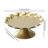 Cupcakes Effortless to Clean to Polished Metal Cake Stand Hollow Lace Edge Cake Display Stand