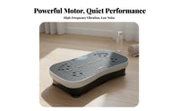 Wireless Controller Control Vibration Plate Machine & Toning Whole Body Vibration Platform Adjustable Speed Settings Body Shaker Machine Anti-Slip Surface for Home Users, Beginners, Adults, Living Room, Office
