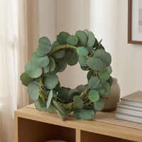 Round Leafed Vine Looking Fake Hanging Eucalyptus Realistic Look Decorative Greenery for Photography Styling