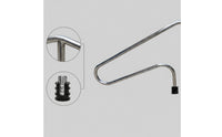 Stainless Steel Pool Handrail Curved Pool Handrail with Mounting Hardware Polished Railing Cylindrical