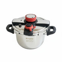 Thickened Body Burst-resistantProof Pressure Cooker 6 Safety Protections Stovetop Pressure Cooker Quick-Seal Lid Cookware Single-Hand-Hand Locking for Gas Cooktop