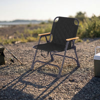 Camping Chair with Padded Seat Comfortable High Back Folding Chair Heavy Duty Furniture for Fishing, Picnic