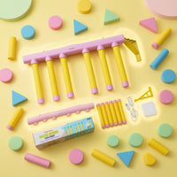 Hanging Rods Wall-Mounted Reaction Coach USB Charging Hand Speed Test Toy Adhesive Pads Foam Rod Reaction Game Pastel Colors