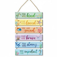 Kids Room Plaque Lightweight Coastal Wall Plaque Effortless to Mount to Hang Inspirational Wall decor for Nursery