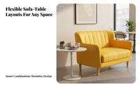 Modern Design circular table and Two-Chair Combo Space-Saving Commercial Furniture Adjustable Foot Pads Cafe Set Easy to Assemble for Restaurant Managers, Business Owners, pairs, Coffee Shop, Reception Area, Lounge, Small Spaces