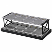 1:64 Parking Lot Display Sturdy Double Layer Car Display Rack Dust-Resistant Miniature Car Garage Shelf for Desk