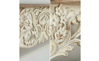 Wall Shelf with Scrollwork Ornate Carved Wall Shelf Vintage for Living Room, Entryway, Hallway