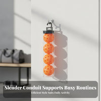 4 Pieces Lightweight Sports Gear Long-Lasting Perforated Pickleballs Compact Pickleball Ball Tube Set Outdoor
