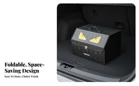 Foldable Car Storage Box Space Saving Foldable Trunk Box Large Capacity Foldable Trunk Container for Families, Drivers, Road Trips, Camping, Garage