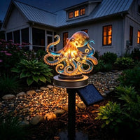跨境Enchanting Oceanic Octopus Solar Path Light章鱼太阳能灯