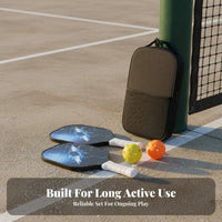 Fiberglass Pickleball Paddle Set USAPA Approved Fiberglass Pickleball Paddle Lightweight Design Cushioned Anti-Slip Grip
