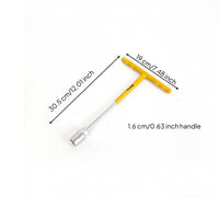 Chrome Vanadium Steel T-Handle Socket Wrench Long-Lasting T-Type Spanner Forged Construction for Mechanics, Workshop, Garage