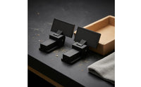 2 Pieces Matte Black Dust Cover Hinge Pivoting Turntable Player Cover Hinge