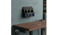 Wall-Mounted Storage Rack Easy to Install Bike Tool Holder Wall Rack with Mounting Brackets Space-Saving Bike Hanger Compact