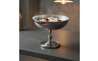 Stainless Steel Dessert Cup Central Stem Metal Sundae Bowl Reusable Household Tableware for Salad Serving