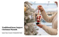 Wooden Letter Block Character Frosty Festival Scene these ornamentse Holiday Decoration for Homeowners