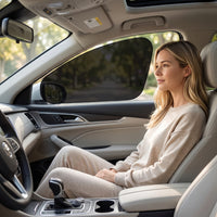 Electrostatic Sunshade Film Glare-Reducing Static Cling Car Window Shade Car Window Sunshade No Adhesive Repositionable