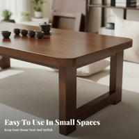 Minimalist Design Collapsible Floor Table Space-Saving Foldable Floor Desk Multi-Functional Household Furniture Portable for Small Apartment Dwellers, Minimalists, Bay Window, Living Room, Bedroom, Meditation
