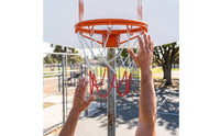 Chain Basketball Net Rustproof Metal Basketball Regulation Net Size for Schools, Playgrounds