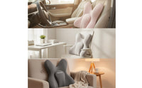 Contoured Back Support Cushion Pressure-Relieving Support Cushion Ergonomic Padded for Car Seat