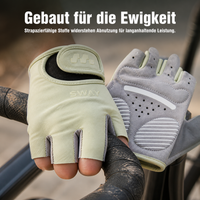 SWEE Half Finger Cycling Gloves for Men and Women, Mountain Bike and Fitness Sports Gloves with Anti-Slip and Shock Absorption