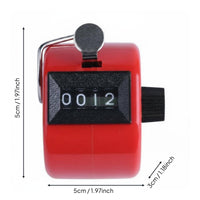 Golf Stroke Counter Finger Loop Manual Tally Counter Portable 4-Digit Hand Tally Device for Golfers, Event, Athletic Events, Warehouse