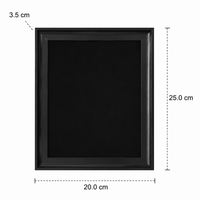 Hanging Plant Frame, Black Tillandsia Holder, Square MDF Plant Frame, Retro Wall Decor for Office & Bedroom