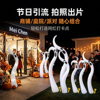 跨境窗户装饰充气沙虫触手pvc充气玩具万圣节派对装饰沙虫触手