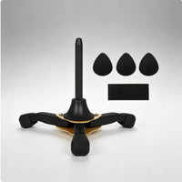 Folding Flute Stand Black Folding Clarinet Stand Tripod Support Sturdy Music Gear Anti-Slip Feet