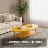 Modern design double-level round table Doubletier Design 2-Tier Round End Table Minimalist Aesthetic Household Furniture Space-Saving for Apartment Dwellers, Homeowners, Students, Living Room, Small Spaces, Bedroom, Hallway