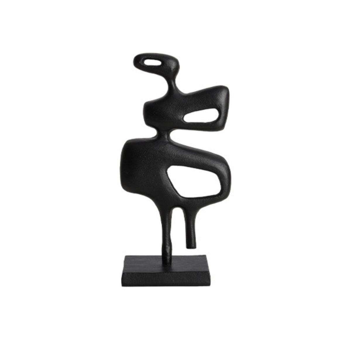 Abstract Sculpture with Base Minimalist Geometric Sculpture Contemporary Tabletop Ornament for Art Lovers, Homeowners, Bookshelf
