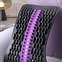 Back Support with Massage Board Adjustable Support with Rotating Handle Contoured Back Stretcher  for Home